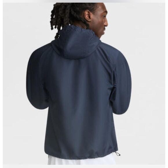 Champion Men's Stadium Packable Jacket Navy L Streetwear Sportswear Rainwear - Picture 2 of 6